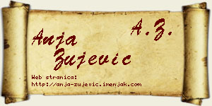 Anja Žujević vizit kartica